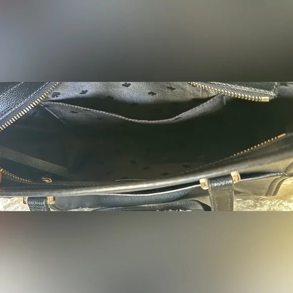 Kate Spade Patterson Drive Small Geraldine Satchel Black & Cement, MSRP $329 - Picture 8 of 10